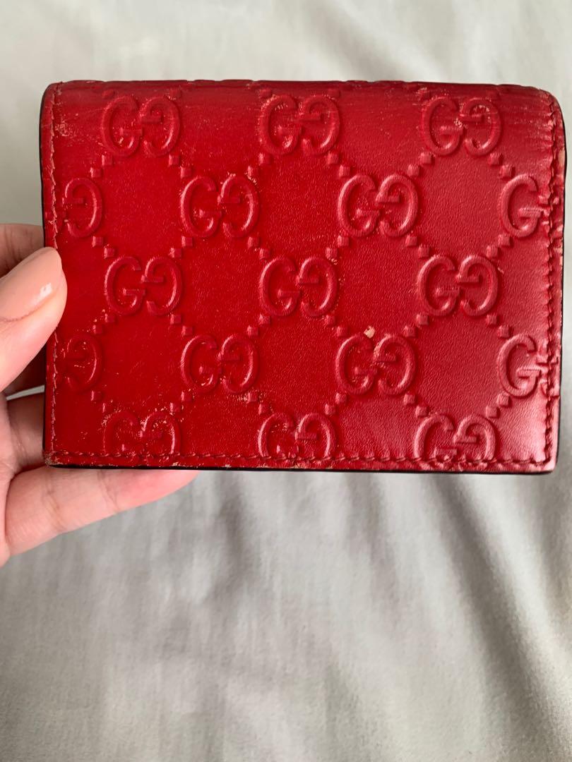 Red gucci clearance wallet on chain