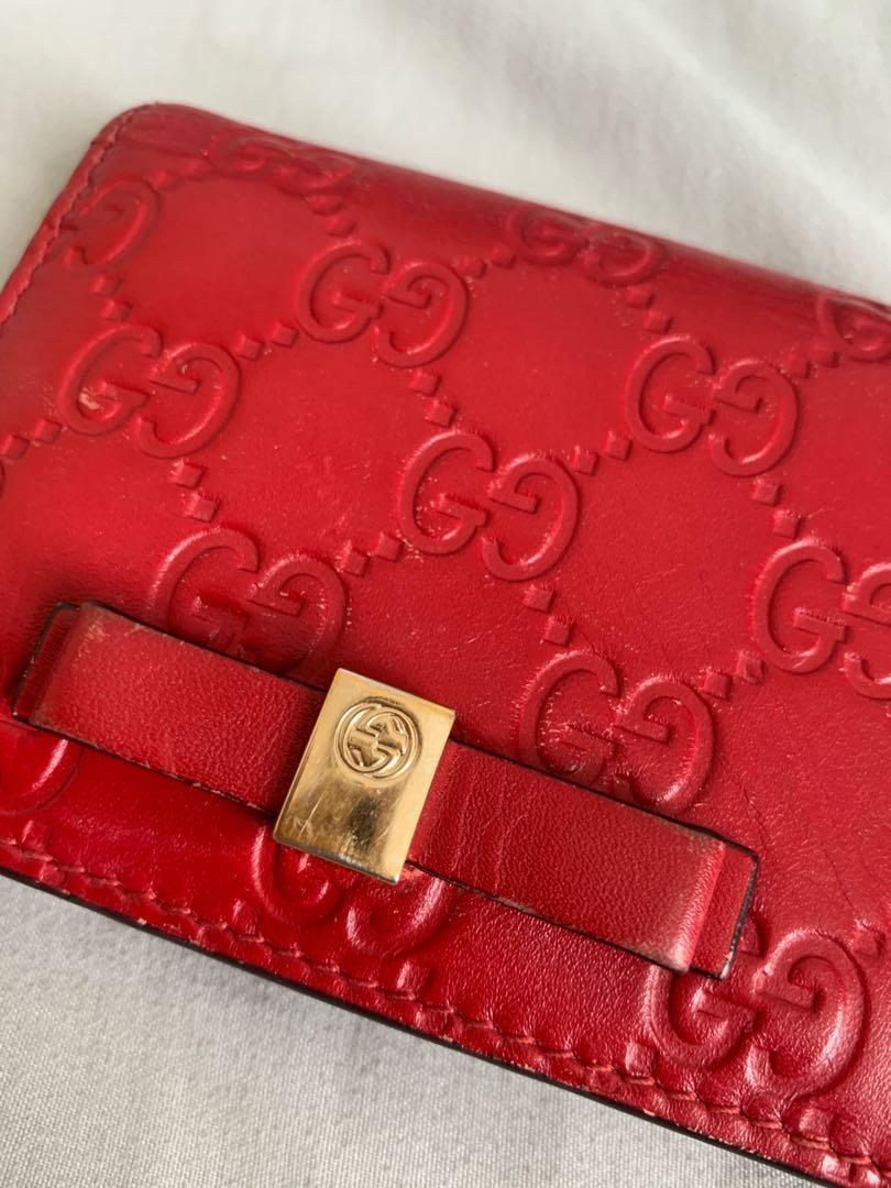 Red gucci wallet new arrivals on chain