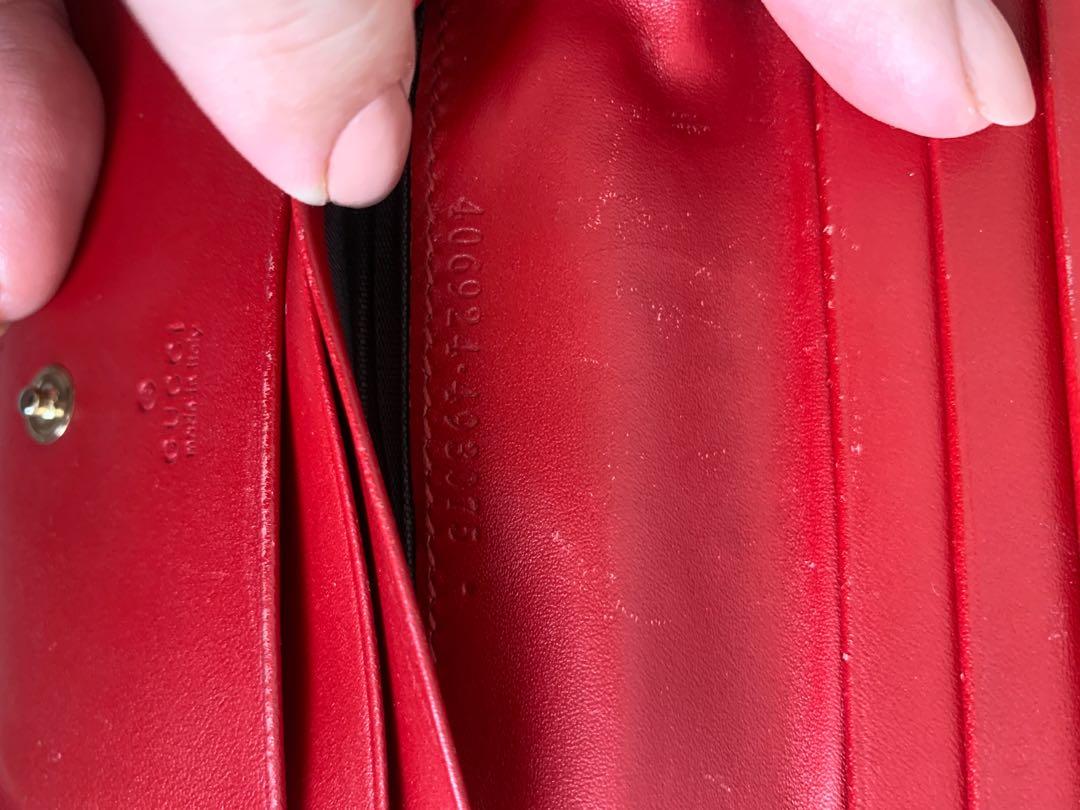 Red gucci wallet new arrivals on chain