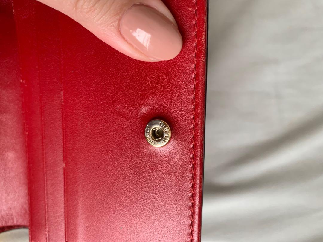 Red gucci wallet on chain on sale