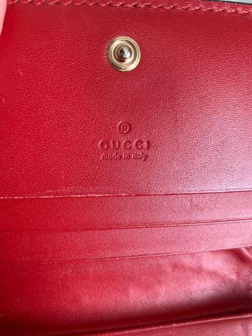 Red gucci wallet new arrivals on chain
