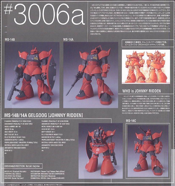 中古】MISA Gundam Gundam MSIA Johny Ridden's Gelgoog MS-14B