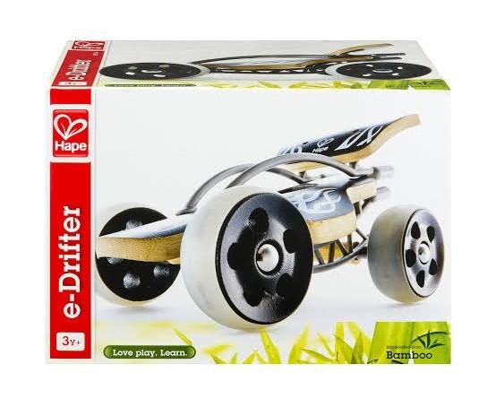 Hape E Drifter (Category: Educational & Learning Toys) located in Paranaque City. Submitted by toyetick (Listing ID 1130321018, Image 1). Description: Brand new, authentic Hape. Made of bamboo..