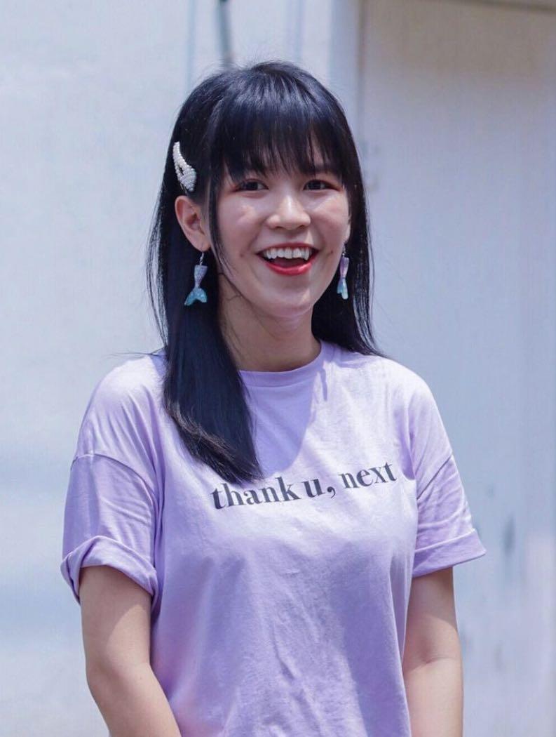 H M Ariana Grande T shirt Women s Fashion Tops Shirts on Carousell