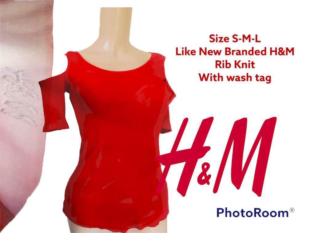 H and m cold shoulder top online