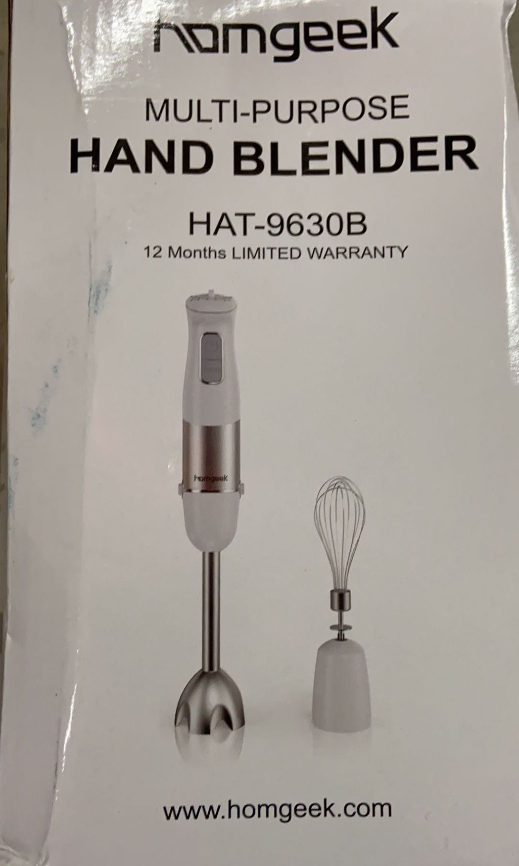 Homgeek Immersion Hand Blender, TV & Home Appliances, Kitchen