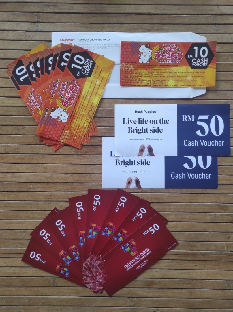 Hush Puppies Voucher,Karaoke Manekineko,TwennyFirst Digital Voucher
