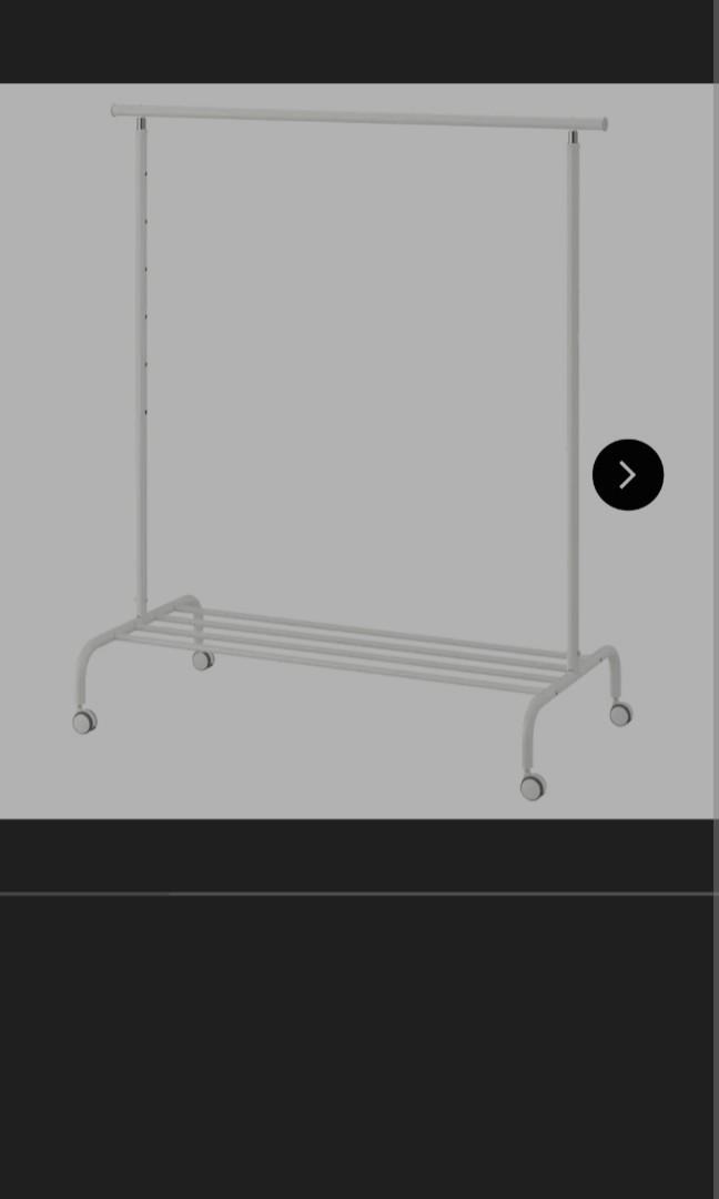Ikea clothes rack RIGGA, Furniture & Home Living, Furniture, Shelves