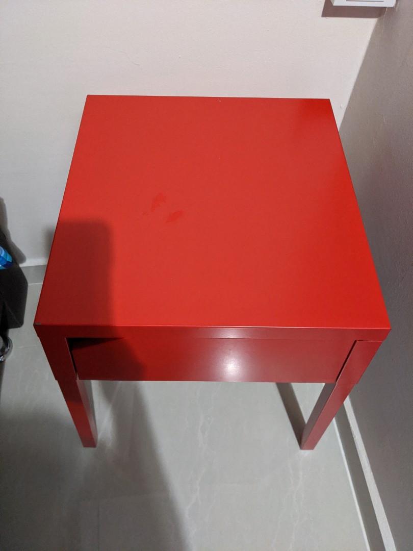 IKEA side tablered, Furniture & Home Living, Furniture, Tables & Sets