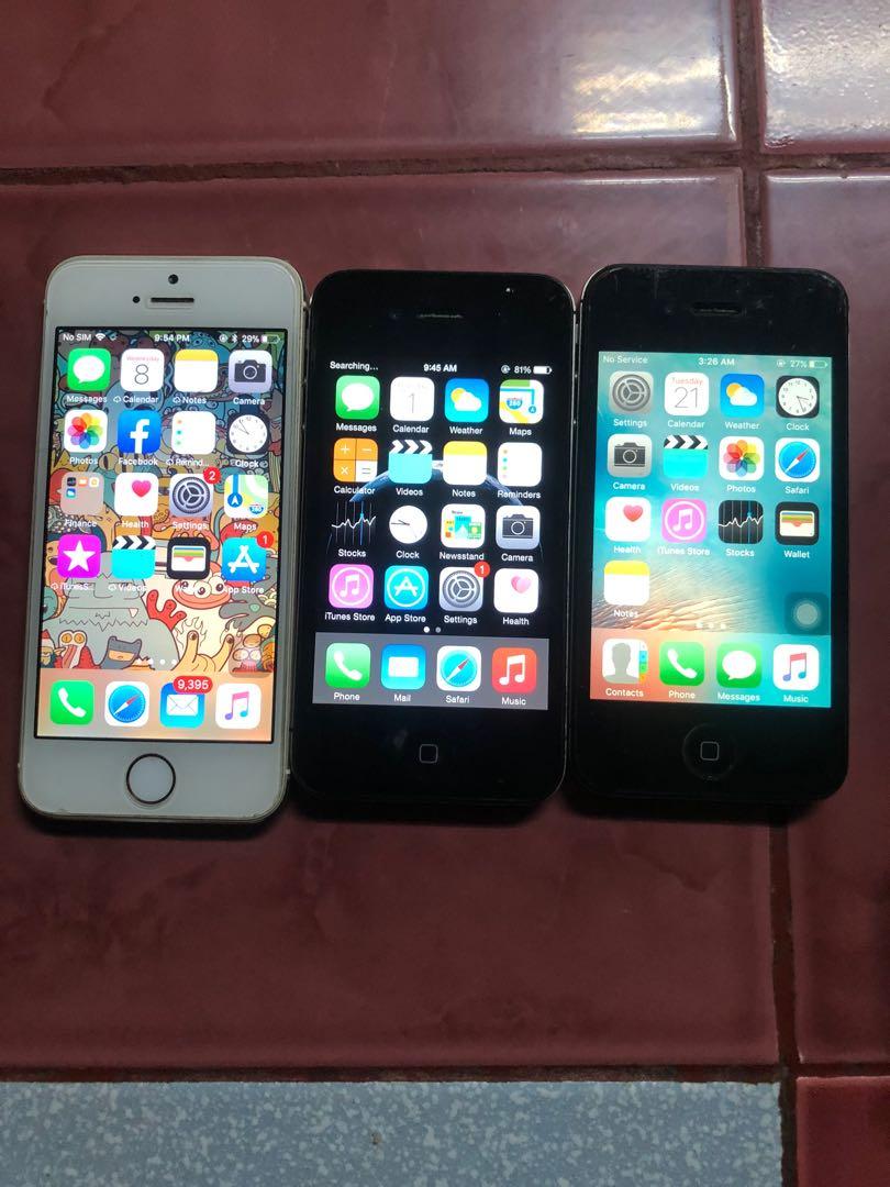 Iphone as pack (Category: Others) located in Taguig. Submitted by donpakundo13 (Listing ID 1124481402, Image 3). Description: Bawas kalat.ok pa lahat,palitin lang mga battery pero nagana pa,openline lahat.4s,4s,5s.