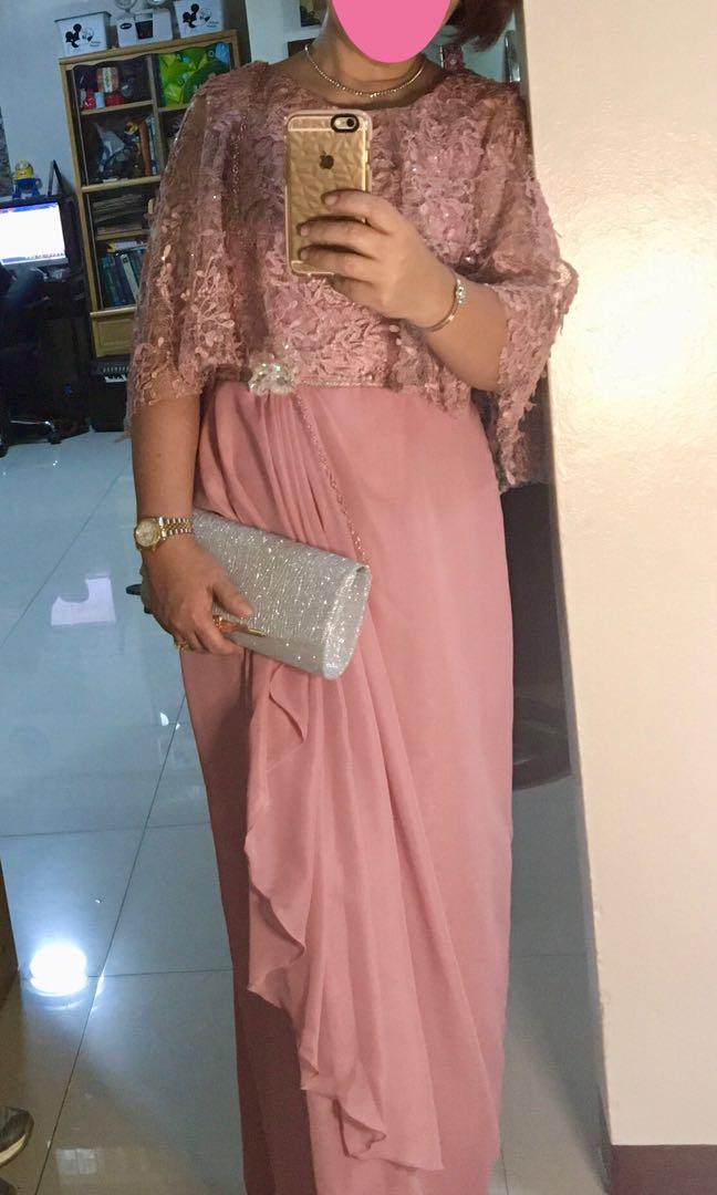 Old rose gown on sale for principal sponsors
