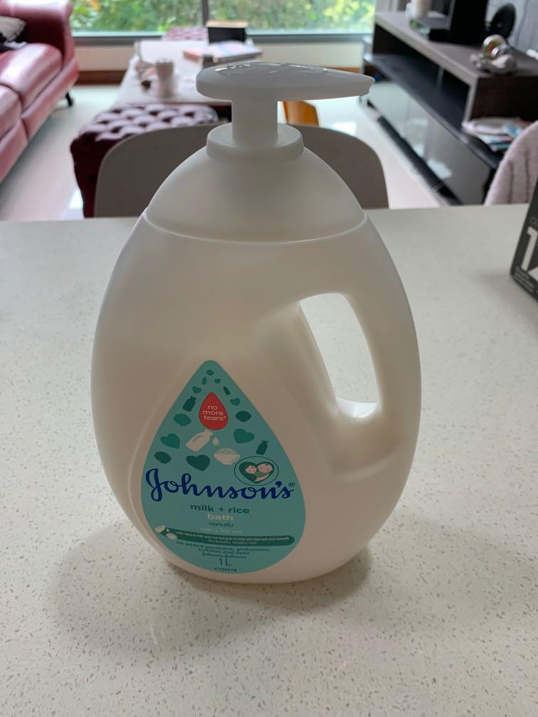 Johnson baby bath 1L rice +milk, Babies & Kids, Bathing & Changing
