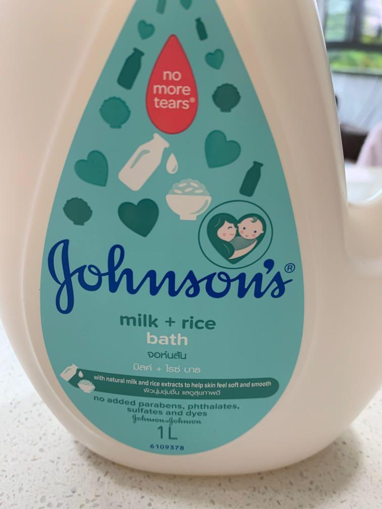 Johnson baby bath 1L rice +milk, Babies & Kids, Bathing & Changing