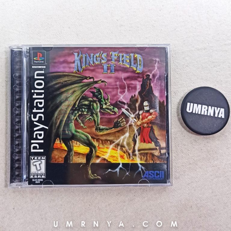 Kaset PS1 CIB: CD Original King's Field 2 II King Kings PS 1 Playstation  Sony Play Station Disk R1 Black Label USA US ESRB , Bukan PS2 PS3 PS4 PS5
