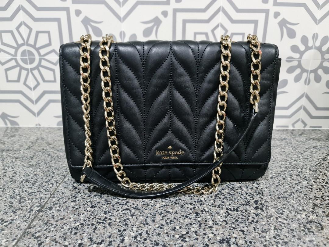 Kate Spade Quilted Medium Shoulder Bag Black - Briar Lane Emelyn #MustGo,  Women's Fashion, Bags & Wallets, Purses & Pouches on Carousell