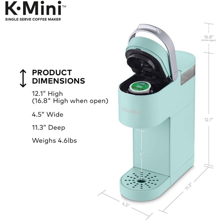 Keurig K-Mini Coffee Maker, Single Serve K-Cup Pod Coffee Brewer Authentic (Category: Coffee Machines & Makers) located in Pasig City. Submitted by shopthads (Listing ID 1130399344, Image 3). Description: Keurig K-Mini Coffee Maker, Single Serve K-Cup Pod Coffee Brewer, 6 to 12 Oz. Brew Sizes, Oasis About this item: FITS ANYWHERE: Less than 5 inches wide, perfect for small spaces YOUR PERFECT AMOUNT: Brew any cup size between 6-12oz with Keurig K