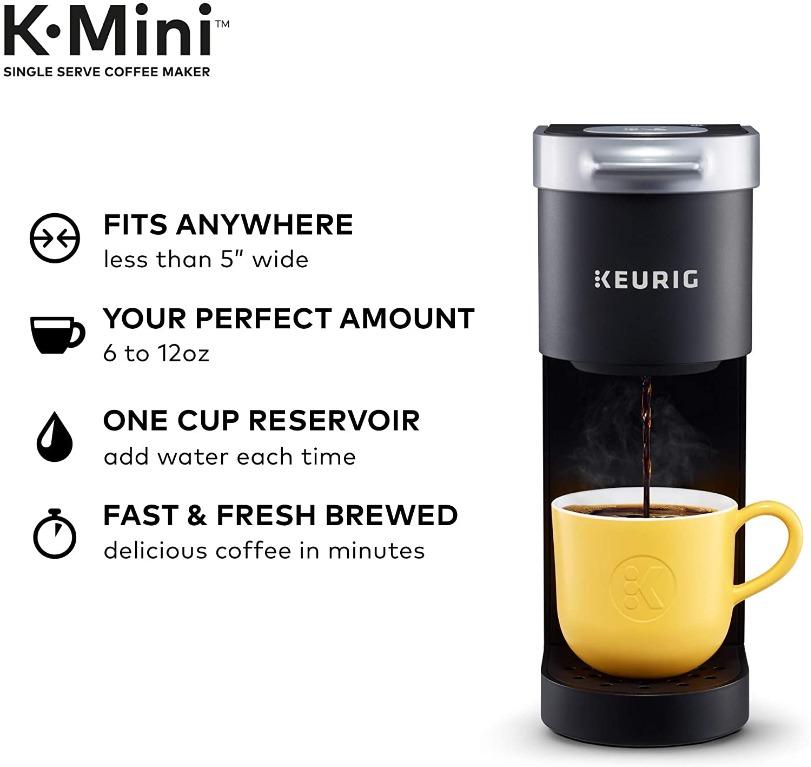 Keurig K-Mini Coffee Maker, Single Serve K-Cup Pod Coffee Brewer Authentic (Category: Coffee Machines & Makers) located in Pasig City. Submitted by shopthads (Listing ID 1130399743, Image 2). Description: Keurig K-Mini Coffee Maker, Single Serve K-Cup Pod Coffee Brewer, 6 to 12 Oz. Brew Sizes, Black About this item: FITS ANYWHERE: Less than 5 inches wide, perfect for small spaces YOUR PERFECT AMOUNT: Brew any cup size between 6-12oz with Keurig K