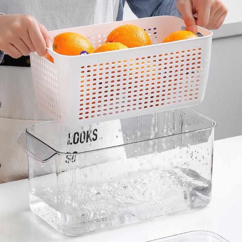 Kitchen basket organizer multipurpose storage, Furniture & Home Living