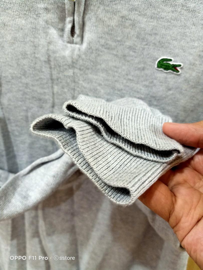 Lacoste Men s 1 4 Quarter Zip Sweater Men s Fashion Tops Sets Tshirts Polo Shirts on Carousell