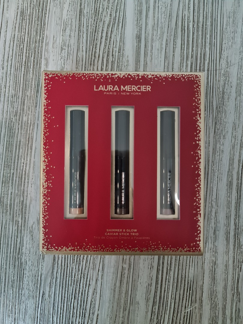 Laura Mercier Shimmer And Glow Caviar Stick Trio Limited Edition