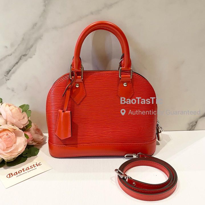 Louis Vuitton Handbag Shoulder Bag 2Way Epi Alma BB Coquelicot