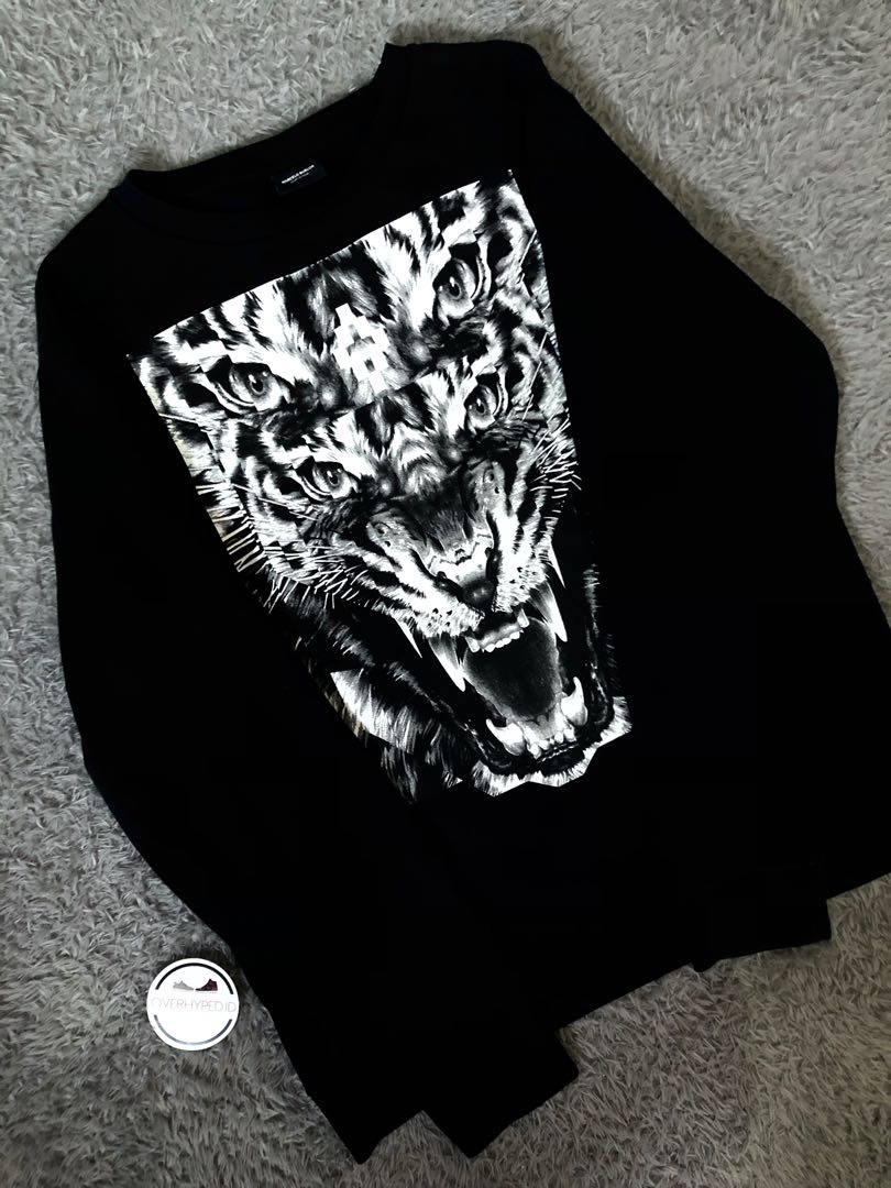 Marcelo burlon top tiger sweatshirt