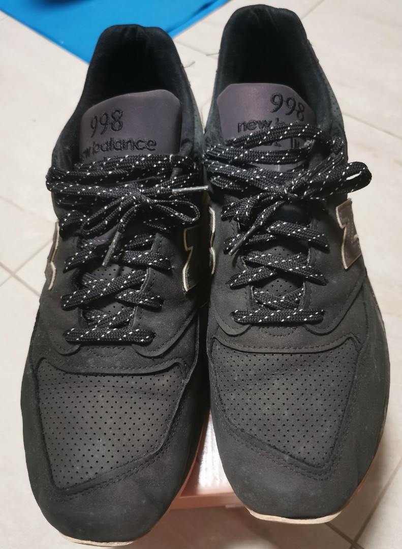 Men's New Balance 998 black shoes, Men 