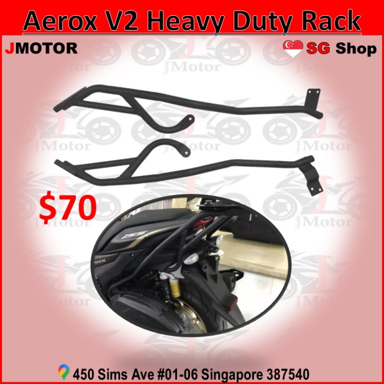New aerox v2 heavy duty rack, Motorcycles, Motorcycle Accessories on ...