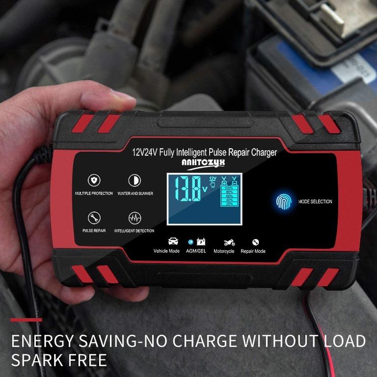 ONHAND! ANHTCZYX Car Battery Charger, 12V 8A/24V 4A, suitable for golf