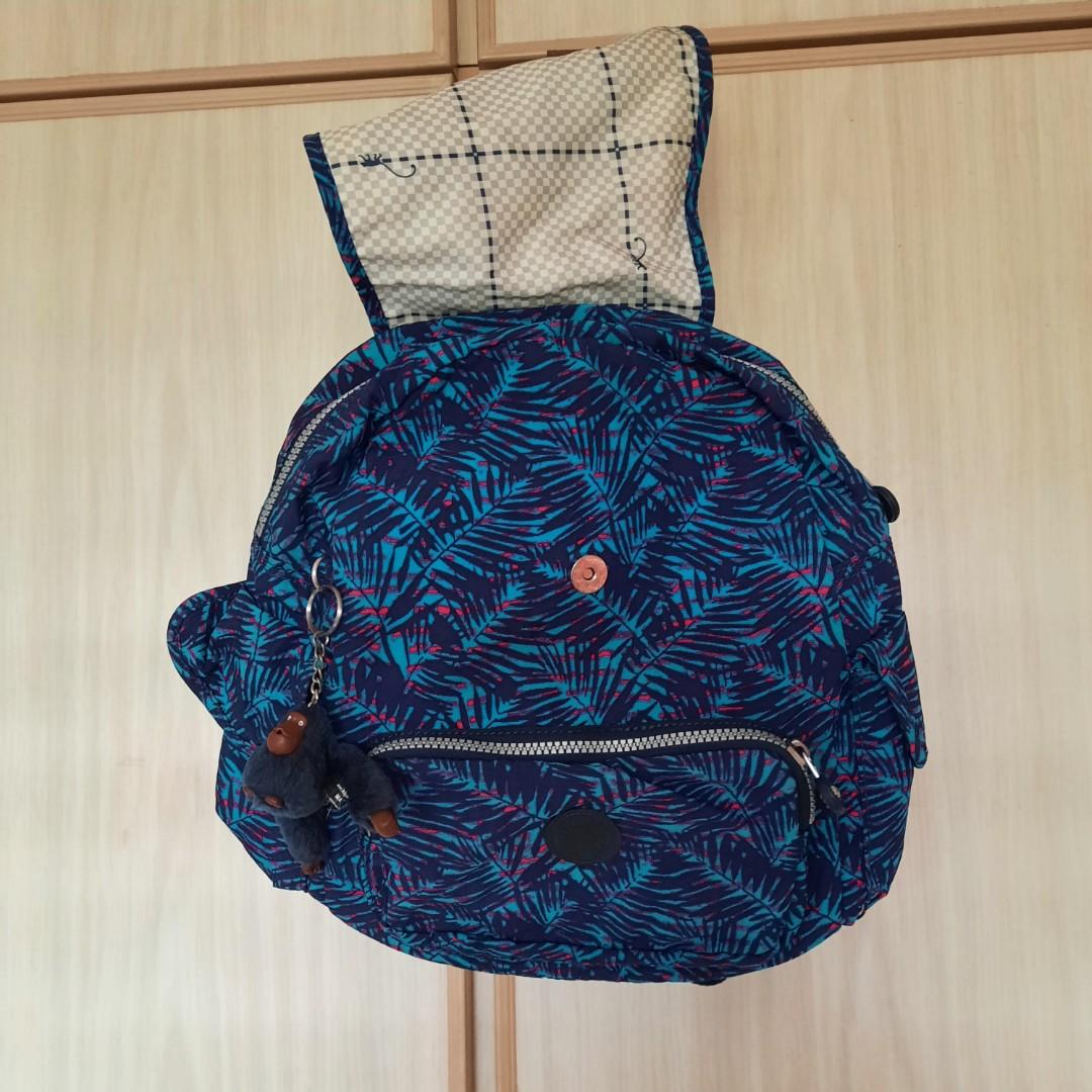Kipling Backpack Pattern Original Kipling Backpack, Women's Fashion, Bags & Wallets, Backpacks ...