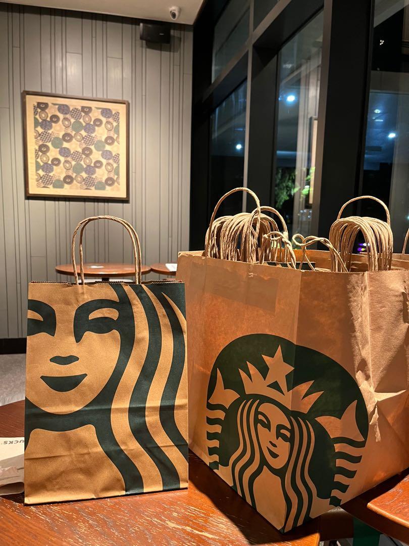 Starbucks top paper bag