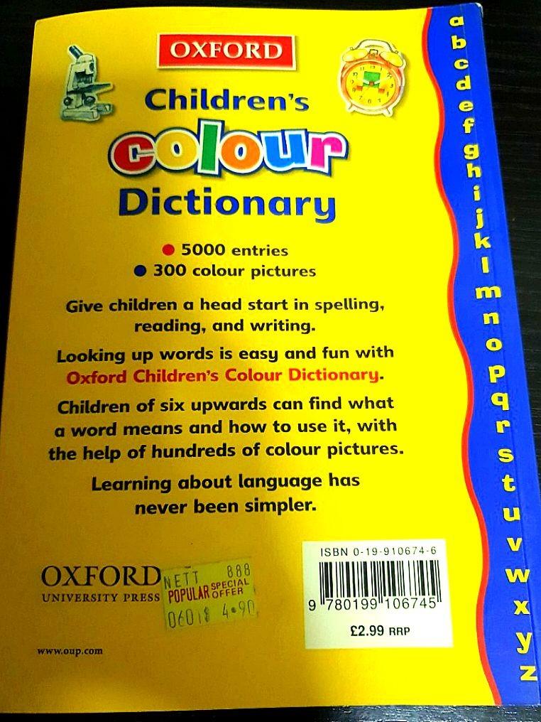 Oxford Children's Colour Dictionary, Hobbies & Toys, Books & Magazines