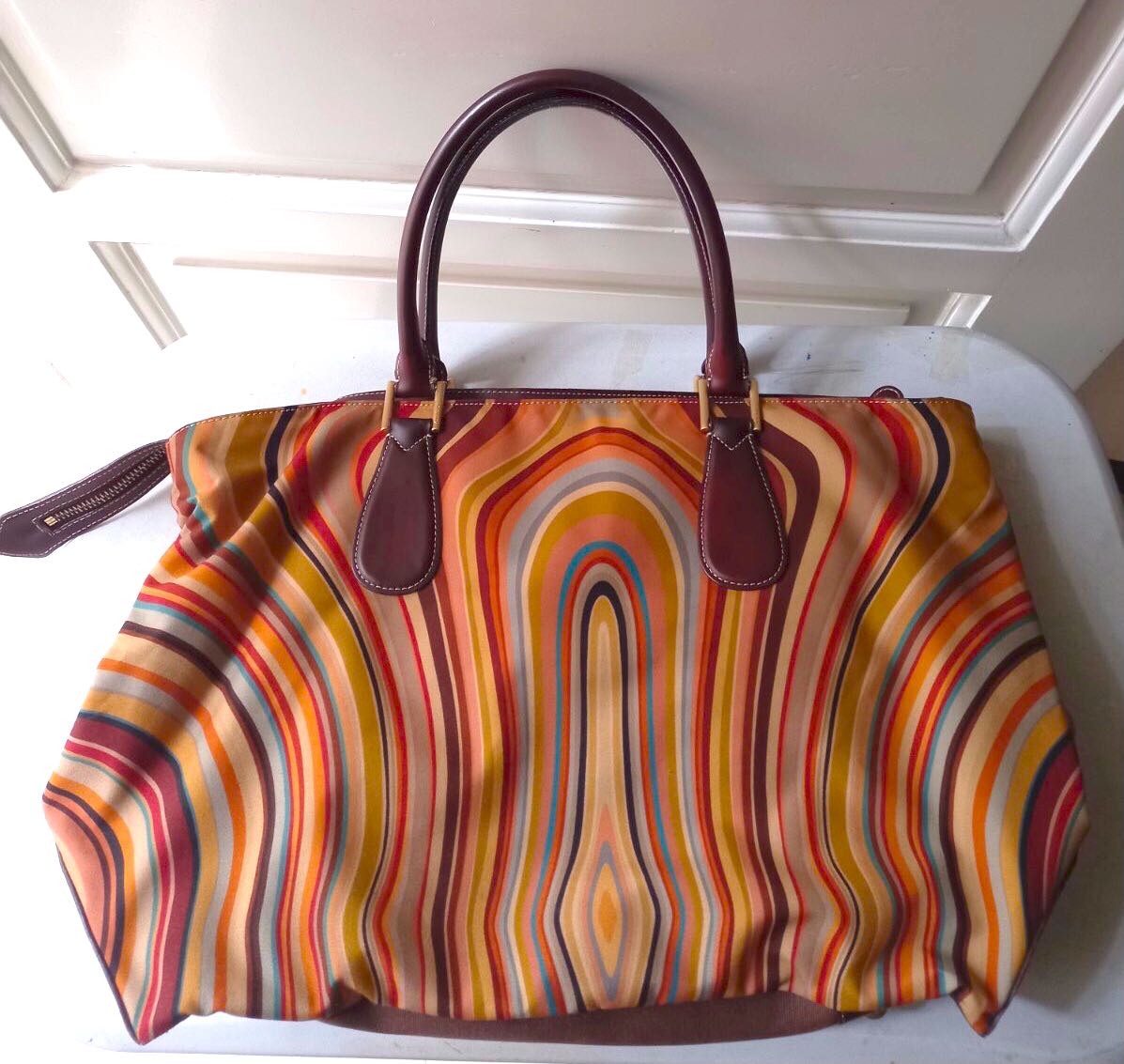 Paul Smith Swirl Print Sling Tote Bag, Luxury, Bags & Wallets on