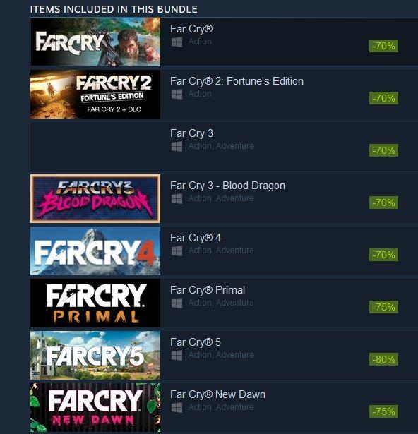 Pc Steam | Far Cry Bundle Franchise | Far Cry 1 To 5 | Far Cry 5 + Far Cry  4 + Far Cry 3 + Far Cry 2 + Far Cry, Video Gaming, Video Games, Others On  Carousell