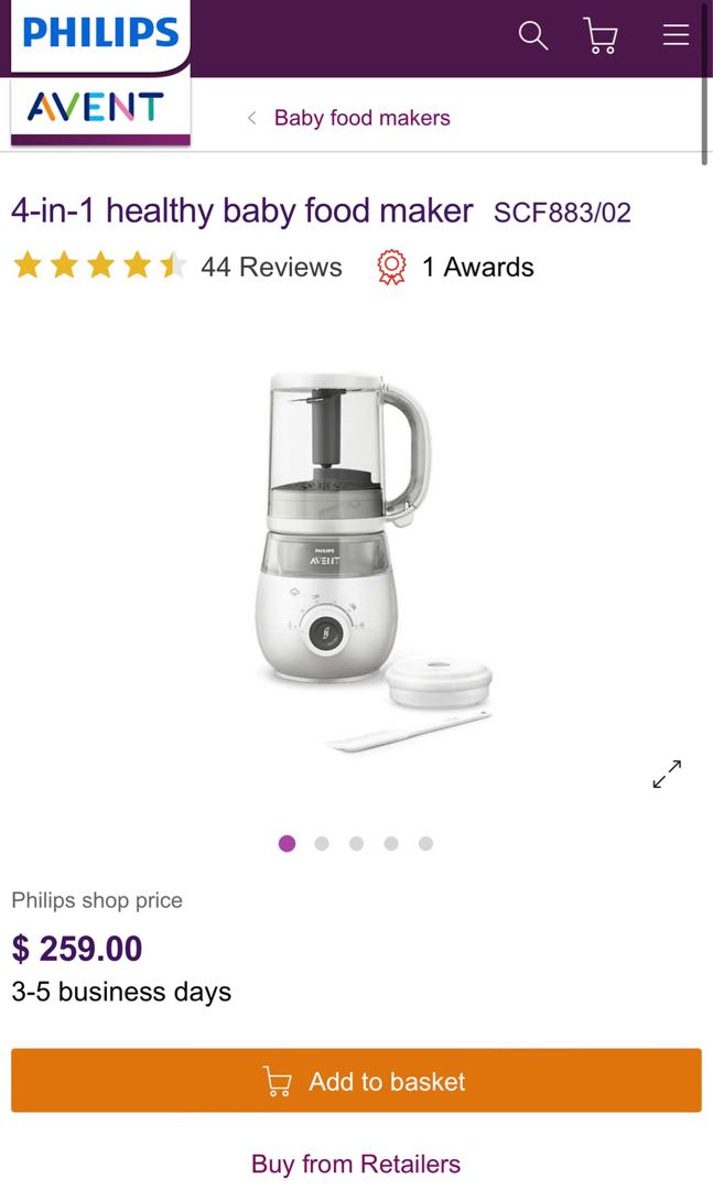 Philips Avent 4in1 baby food maker, Babies & Kids, Nursing & Feeding