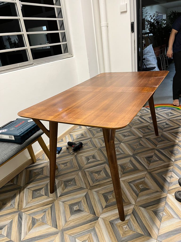 Picket & Rail Dining Table, Furniture & Home Living, Furniture, Tables