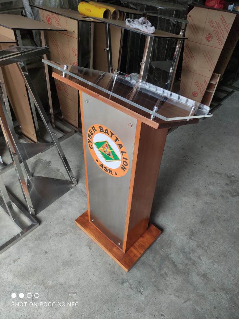 Podium Pulpit Rostrum Lectern, Furniture & Home Living, Furniture