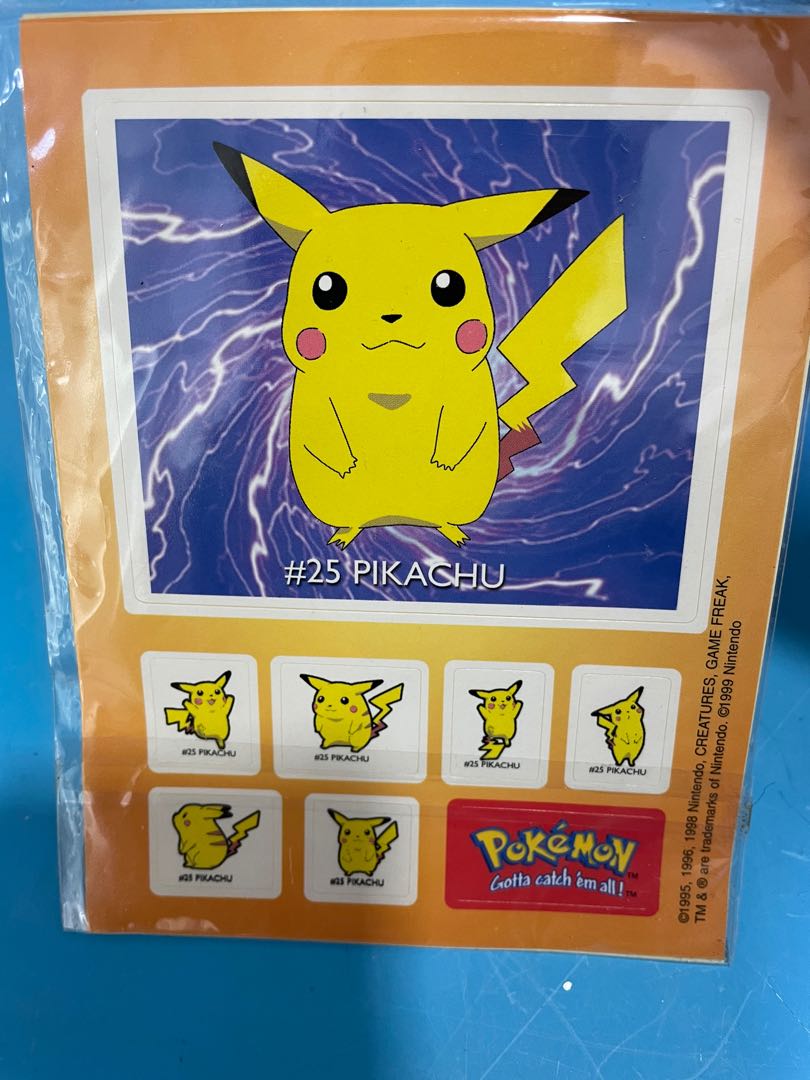 Pokemon vintage art box supersize sticker 1999 original Japan, Hobbies &  Toys, Toys & Games on Carousell