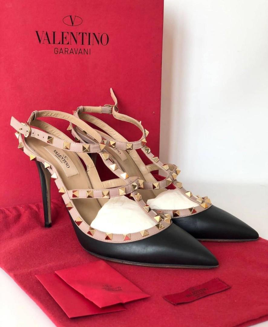 Preloved VGC Valentino Shoes 41 T 11 cm complete sparestud dustbag and box Nett Exclude ongkir