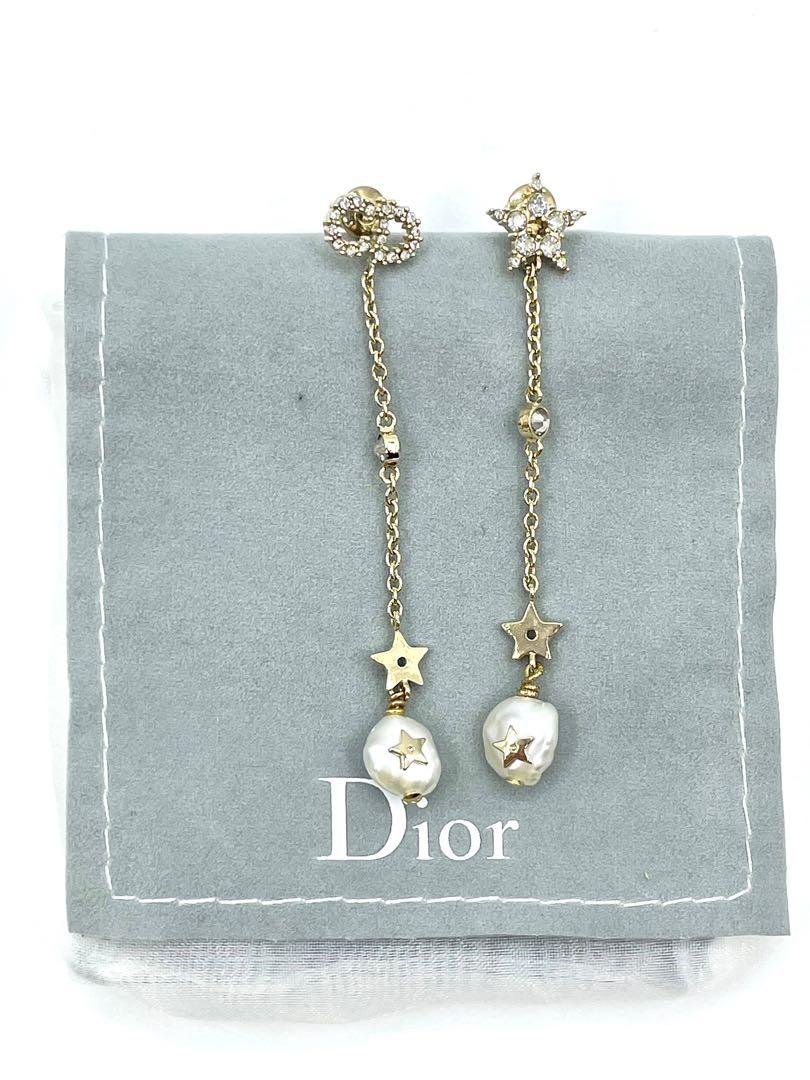 Pre owned Dior Crystal Shiny D Earring Full Set