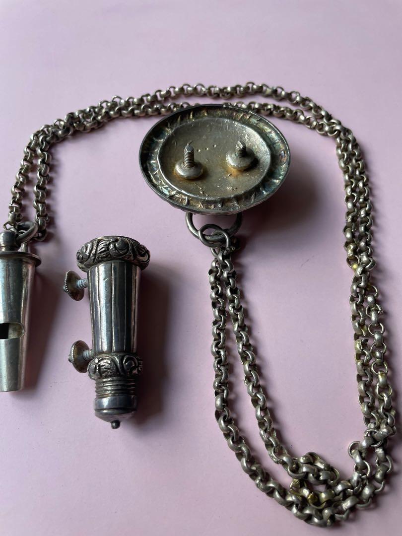 Rare 1870s Inkerman Whistle and Chain preWW1, Hobbies & Toys