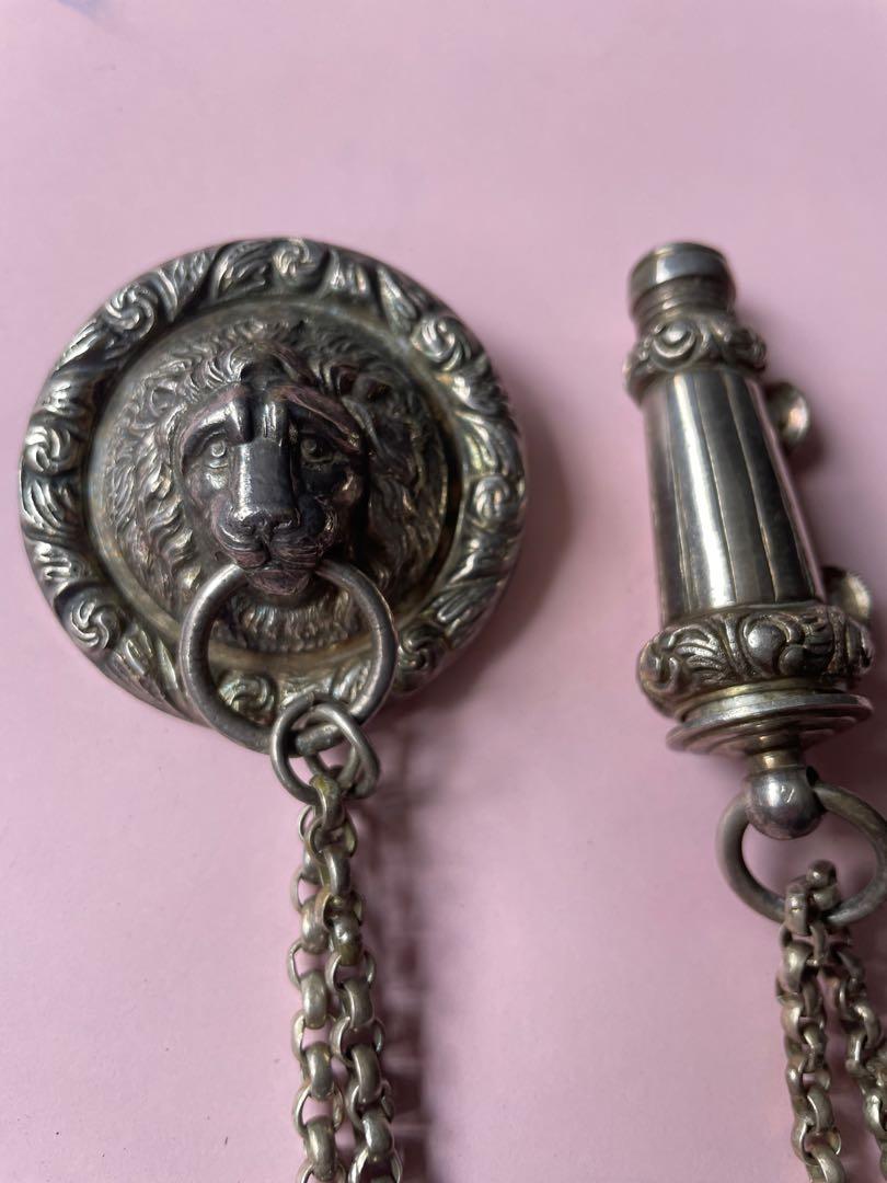 Rare 1870s Inkerman Whistle and Chain preWW1, Hobbies & Toys