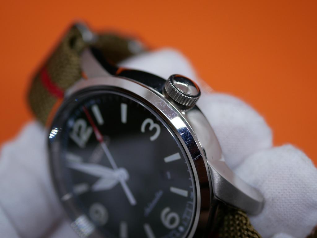 RARE Seiko Pilot Presage Watch Green Sunburst Dial SRPB05J1