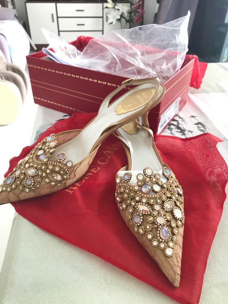 Rene caovilla sales bridal shoes