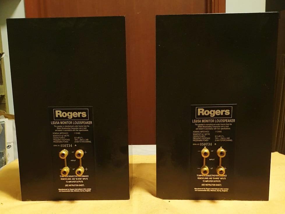 ROGERS LS3/5A ブラック 11ohms ペア