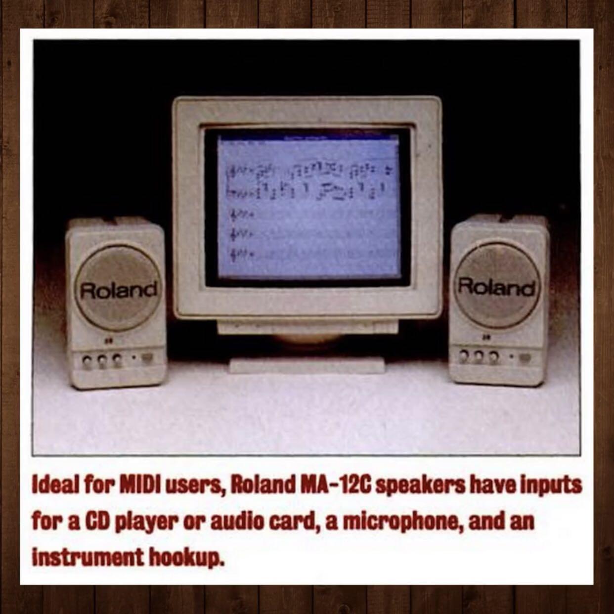 Roland MA12C Micro Monitor Speaker (Like New), 音響器材, Soundbar、揚聲器、藍牙喇叭
