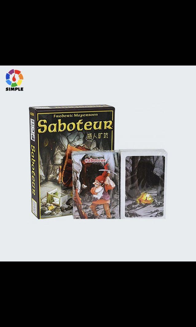 Saboteur 1 Version Board Game Base Board Game, Hobbies & Toys, Toys