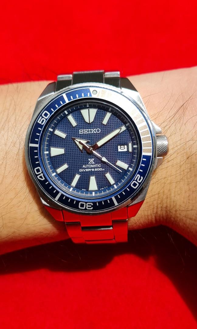 Seiko Samurai SRPB49K1 Automatic Movement, Fesyen Pria, Jam Tangan di  Carousell