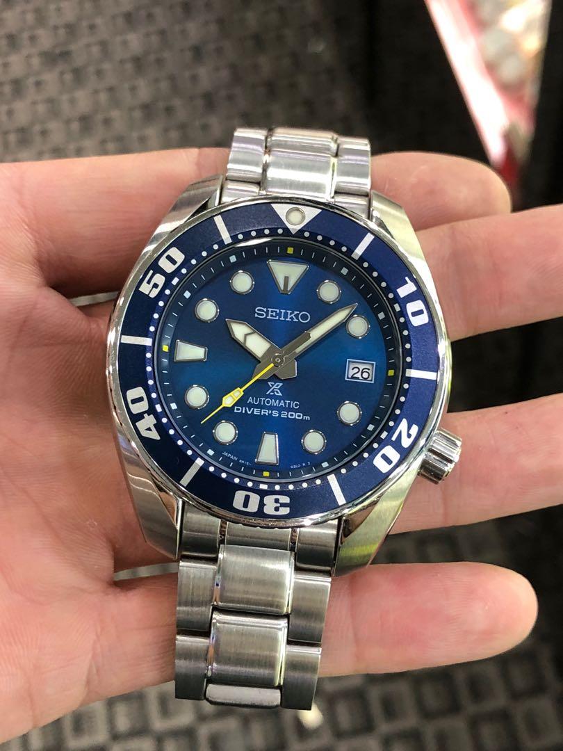 SEIKO SUMO PROSPEX MADE IN JAPAN 🇯🇵 BLUE CORAL DIVERS 200M AUTOMATIC  SBDC069J1, Men's Fashion, Watches & Accessories, Watches on Carousell