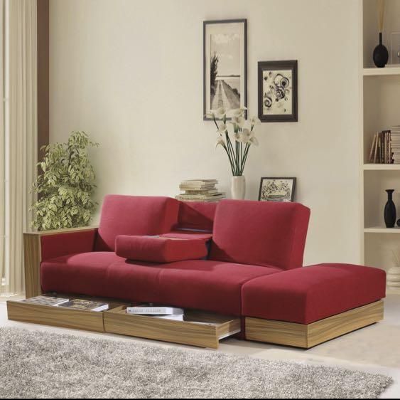 Simple Japanese Sofa Bed, Furniture & Home Living, Furniture, Sofas on
